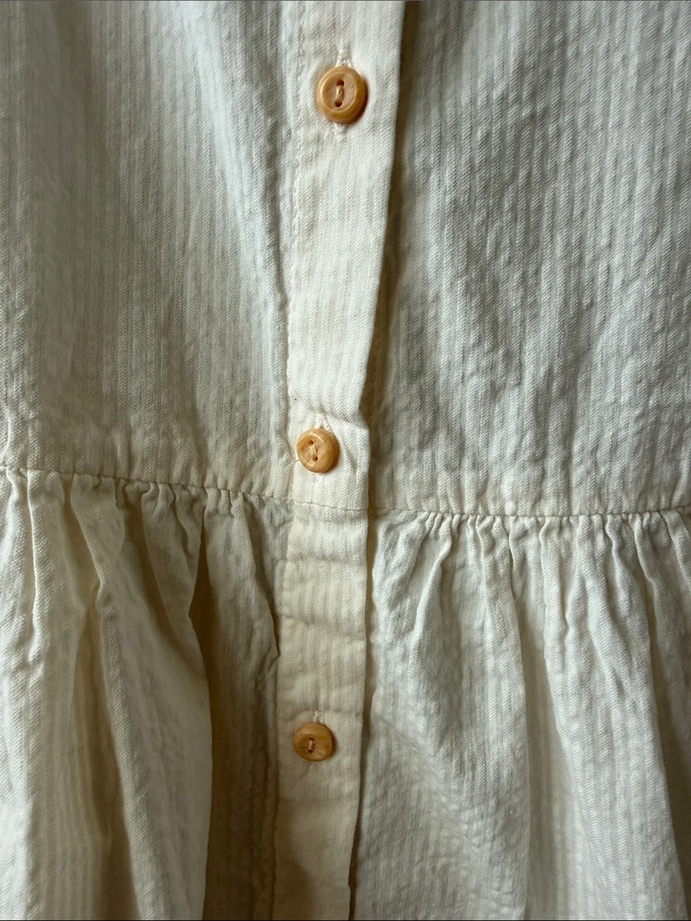 H&M Pink & Cream Button-Front Summer Dresses for Girls 3T NWT